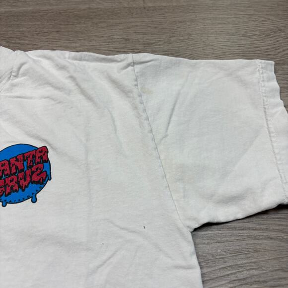 Vintage 90s Santa Cruz Screaming Hand NHS Tag Shirt Men's Small Skater - Picture 9 of 11